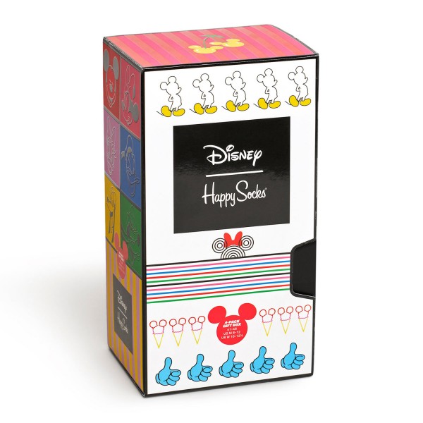 Happy Socks Disney Gift Box 4-Pack Unisex Geschenks-Socken Mehrfarbig
