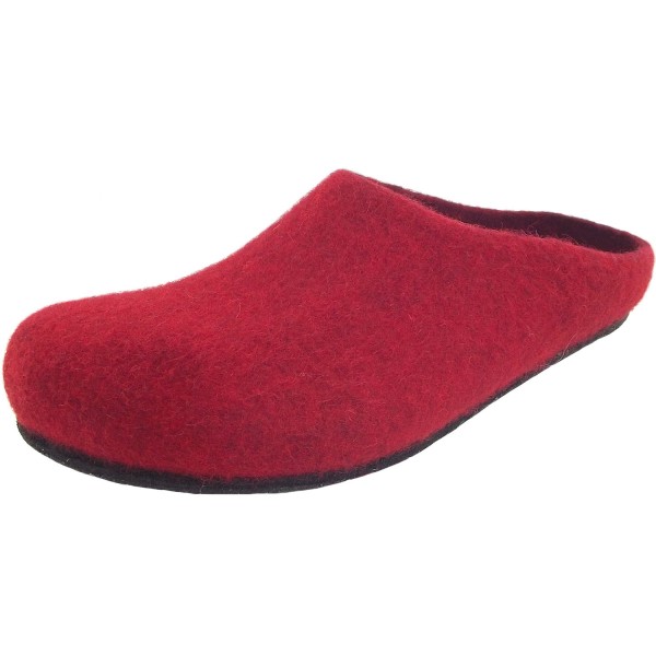 Stegmann Magicfelt 709 Damen Wollfilz-Pantoffel rot (rubin)