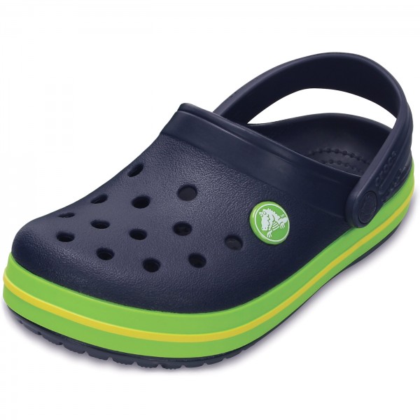 navy green crocs