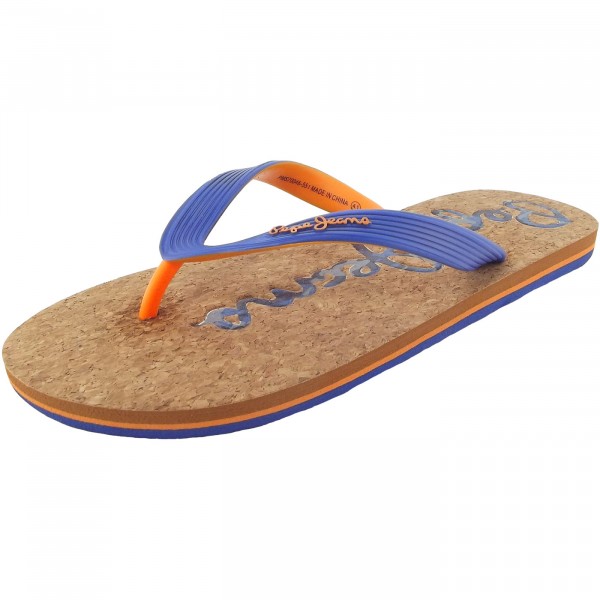 blue flip flops mens