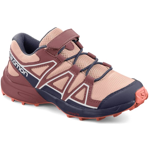 Salomon Speedcross Bungee K Kinder Trail-Laufschuhe Tropical Peach/Apple Butter/Living Coral