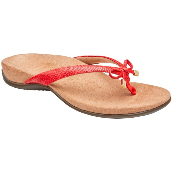 Vionic Bella Ii Women Toe Post Sandal Cherry Flip Flops Thong Sandals Women Flux Online