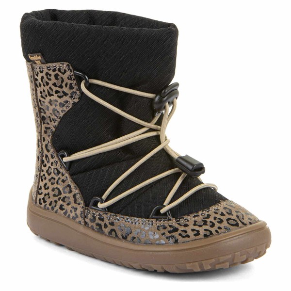 Froddo - FroddoTex Barefoot Track Wool - Mädchen Wasserdichte Barfußstiefel mit Wollfutter - Beige+