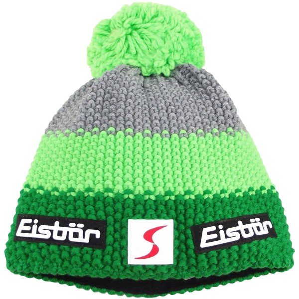 Eisbär Star Pompon SP Kids Kinder Strickmütze grün/lime/grau