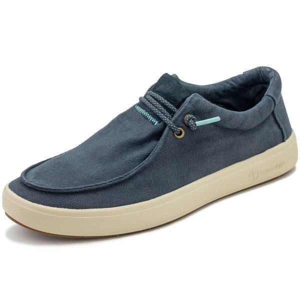 Natural World - Teal - Herren Schlupfschuh im Bootsschuh-Style - Dunkelblau (Marino Enz)