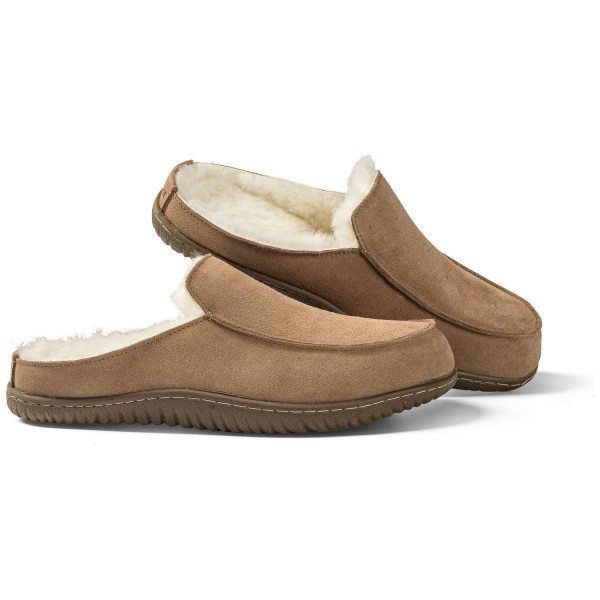 Fellhof - Uniko WS - Herren Lammfell-Pantoffel mit Wechselsohle - Braun