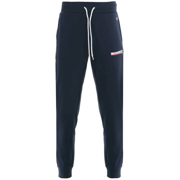 Champion Rib Cuff Graphic Pants Mn Herren Jogginghose Dunkelblau (Dark Blue/BLI)