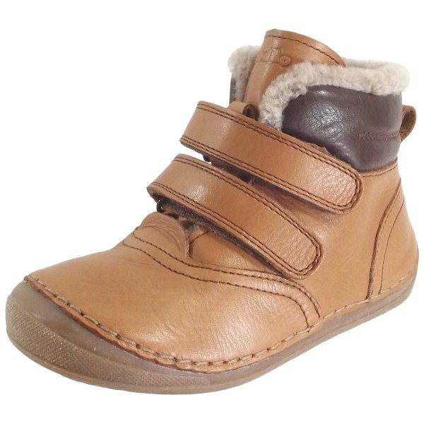 Froddo Paix Winter Kinder Lammfell-Winterstiefel Braun/Dunkelbraun (Brown)