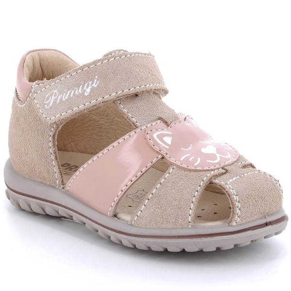 Primigi Baby Sweet Mädchen Leder-Sandale Platinum/Rosa/Glanz