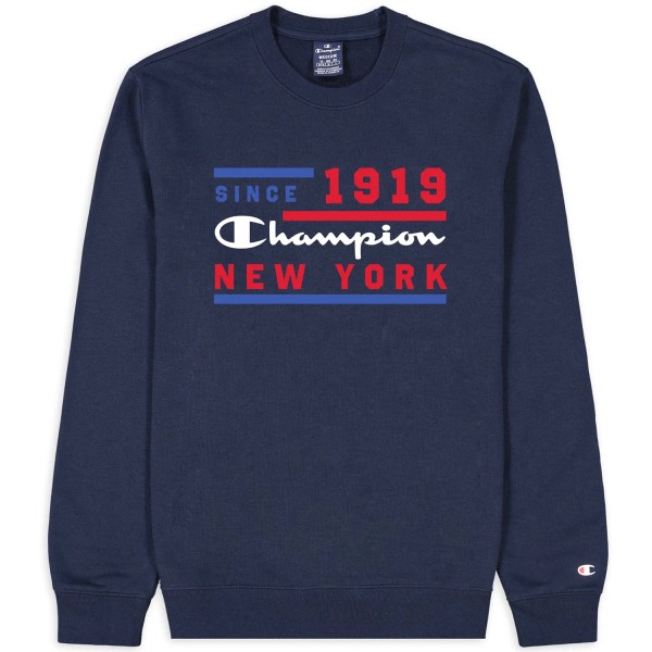 Champion Crewneck Sweatshirt Graphic Mn Men Sweater Script New York Dark  Blue (BLI) | Sweatshirts u0026 Jackets | Accessories | Flux Online