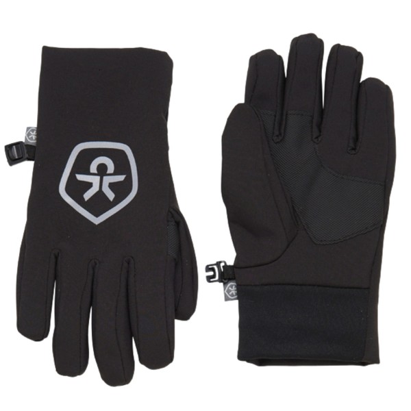 Color Kids Gloves Softshell Kinder Wasserdichte Handschuhe Schwarz (Black)