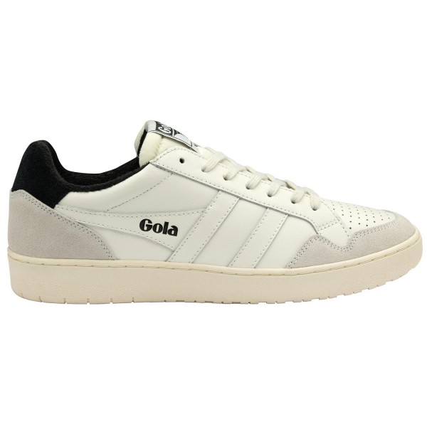 Gola Eagle Herren Klassische Sneaker aus Leder Weiß (Off White/Black)