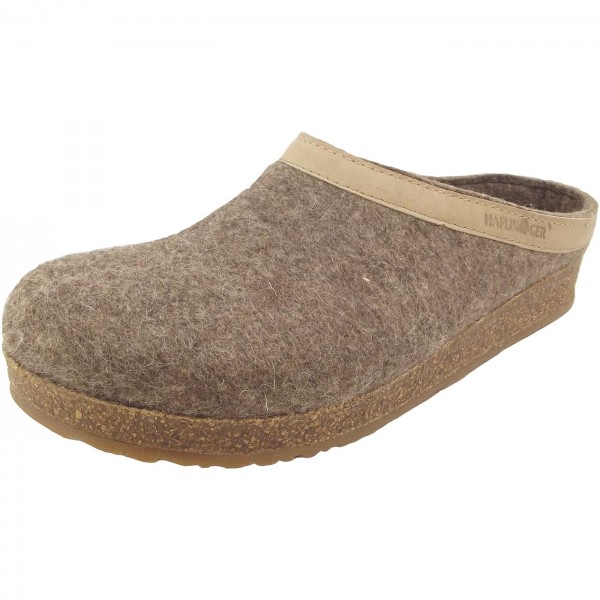 Haflinger Grizzly Torben Unisex Pantoffeln beige (torf)