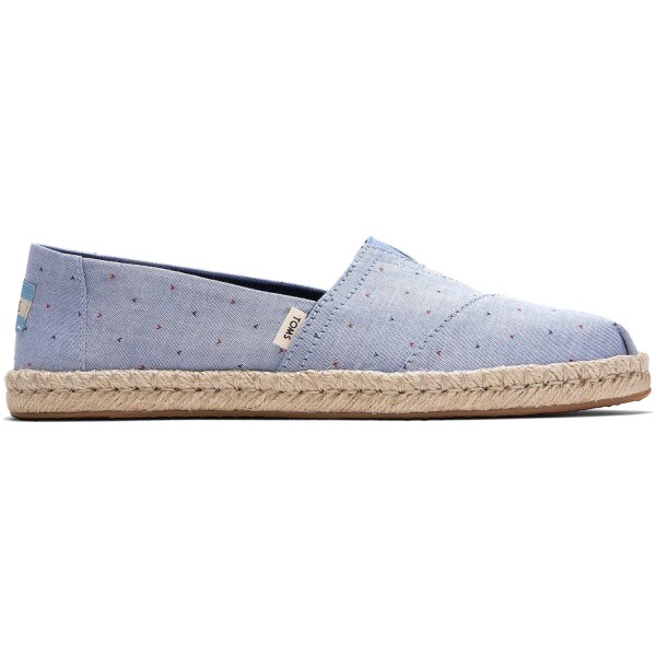 Toms Heart Motif Woven Damen Espadrilles hellblau (blu)