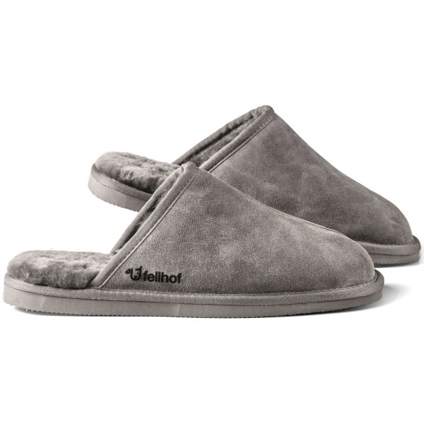 Fellhof Komfort Men Lambskin Clogs Grey (Grau)