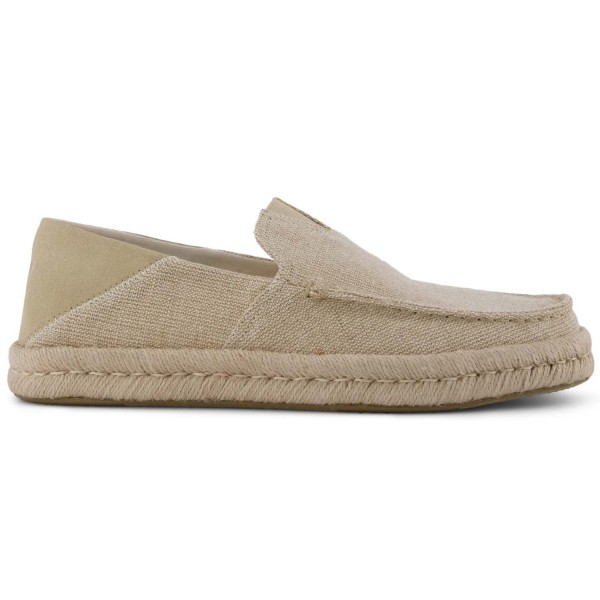 Toms - Alonso Rope Loafer - Herren Espadrilles mit Bast - Natural Heritage Canvas