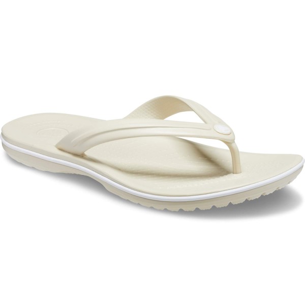 Crocs Crocband Flip Unisex Zehenstegsandale Beige (Bone)