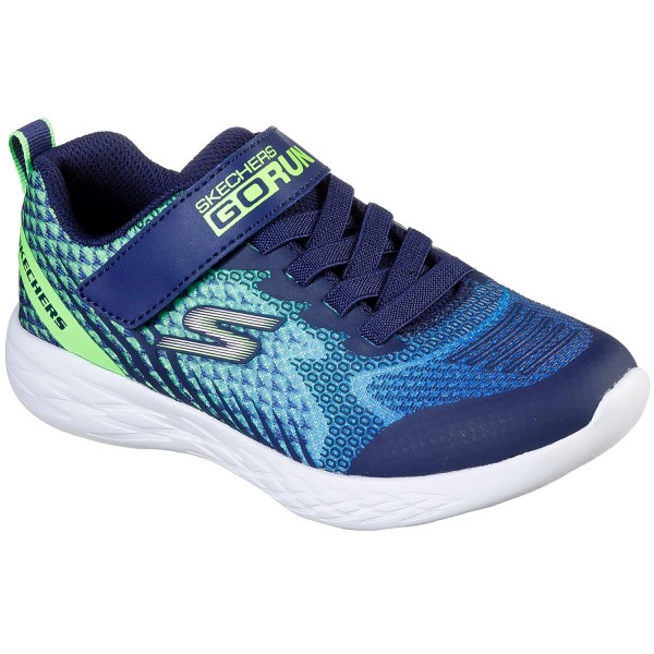 Skechers GOrun 600 Baxtux Kleinkinder Trainingsschuhe Navy/Lime