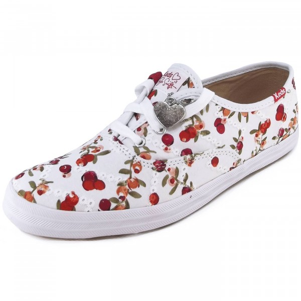 white eyelet keds