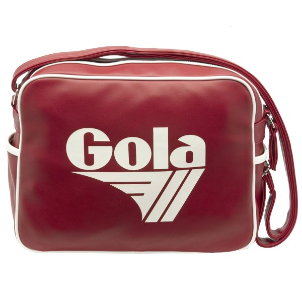 Gola Redford Bag Unisex Messenger Tasche Tiefrot/Weiß (Deep Red/White)