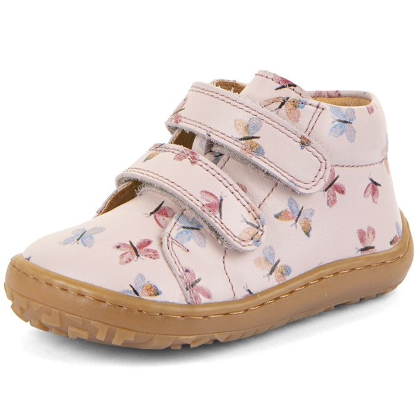 Froddo - Barefoot First Step - Mädchen Barfußschuhe mit Schmetterlingen - Rosa (Pink+)