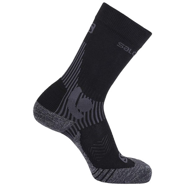 Salomon X Alp Mid Unisex Bergsteiger Socken Black/Forged Iron