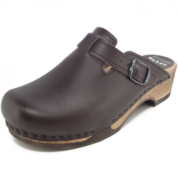 Waltl 1607 Damen Holzclogs dunkelbraun