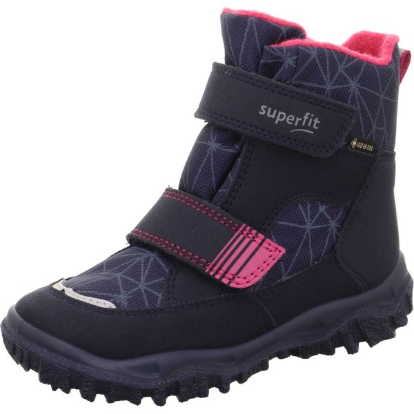 Superfit Gore Tex Husky2 Klett Girl Winter Boots Dark Blue Pink Blau Pink