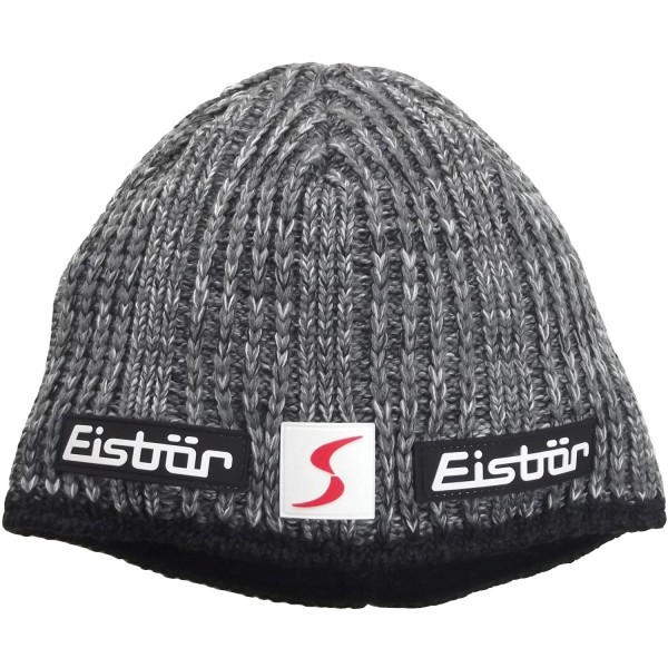 Eisbär Rene SP Unisex Winter-Strickmütze schwarz/grau