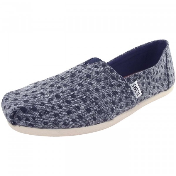 Toms Classic Chambray Dots Wm Damen Espadrilles blau (navy slub)