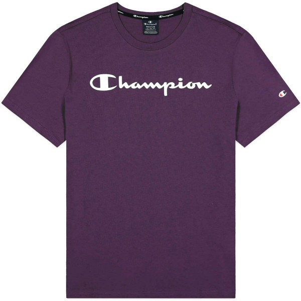 Champion Crewneck T-Shirt Mn Herren Baumwolle-Shirt Violett (PPE)