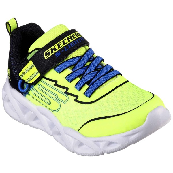 Skechers S Lights - Twisty Brights 2.0 Jungen Sneaker mit blinkendem Licht Gelb/Schwarz (Yellow/Black)