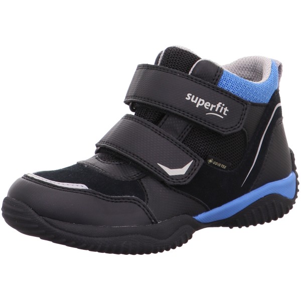 Superfit Gore-Tex Storm Mid Cut Kinder Wasserdichte Sneaker Schwarz/Blau