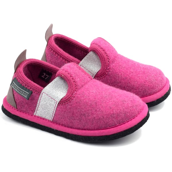 Löwenweiss Muvy Mädchen Hausschuhe Fuchsia