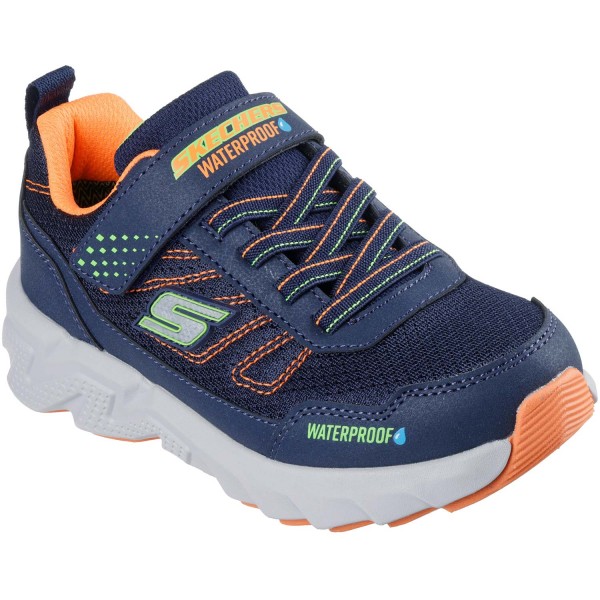 Skechers - Waterproof - Elite Sport Tread - Jungen Wasserdichte Sneaker - Navy/Orange