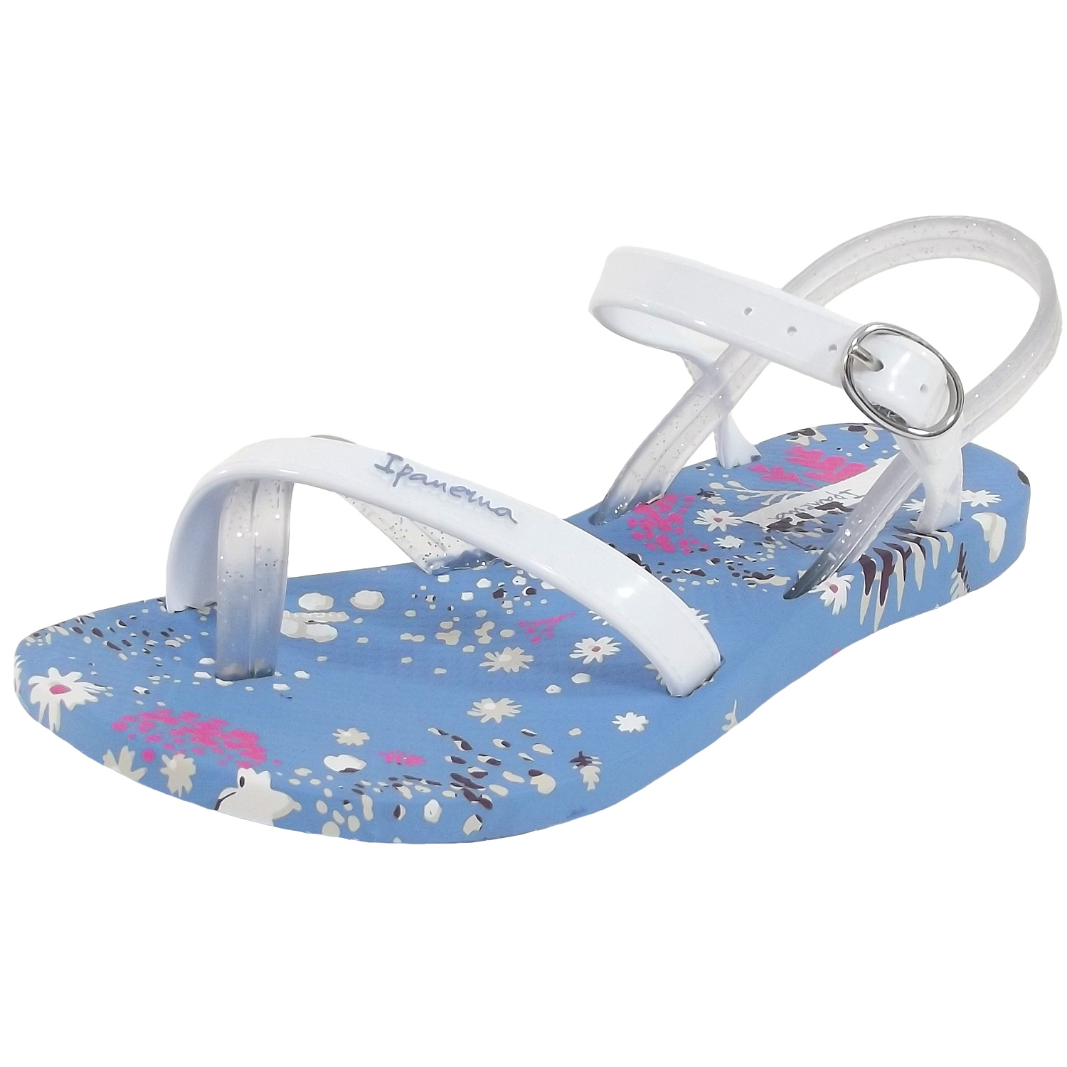 kids white flip flops