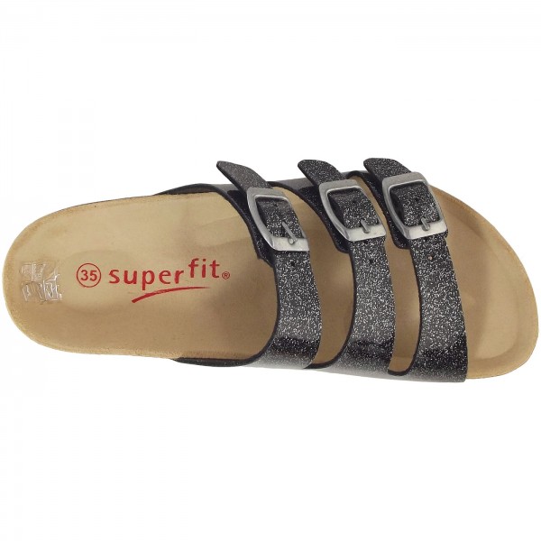 superfit Slippers Fussbettpantoffel groen/geel goedkoop kopen