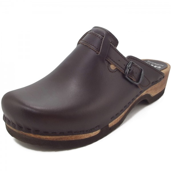 Waltl 1608 Herren Holzclogs dunkelbraun