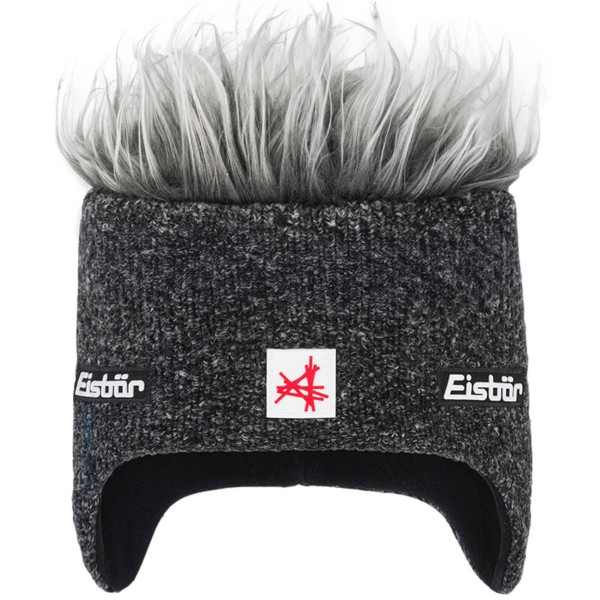 Eisbär - Cocker MÜ SA - Unisex Wuschelhaarmütze mit Fleece-Inlet - Grafit/Graumele