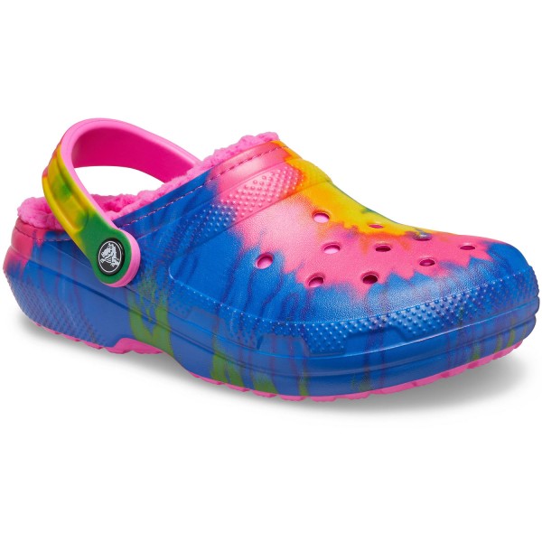 light pink lined crocs