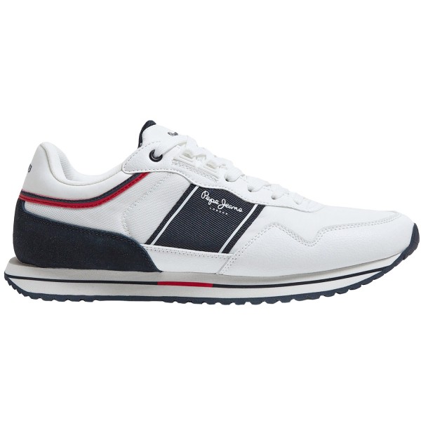 Pepe Jeans Tour Club Basic Herren Sneaker Weiß (White)