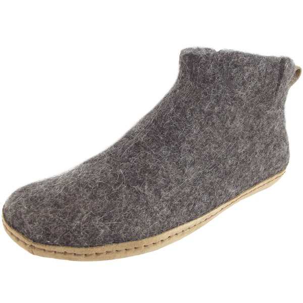 Stegmann Magicfelt 731 Tiroler Steinschaf Unisex Wollfilz-Hüttenschuhe grau