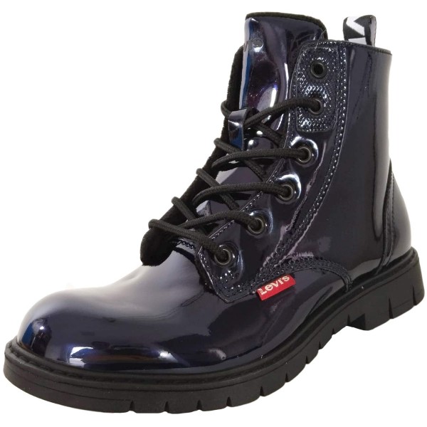 Levi's - Pasadena - Mädchen Stiefelette mit Fleecefutter - Dunkelblau (Navy Patent)
