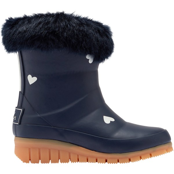 Tom Joule Jnr Chilton Mädchen Gummistiefel dunkelblau (navy metallic hearts)