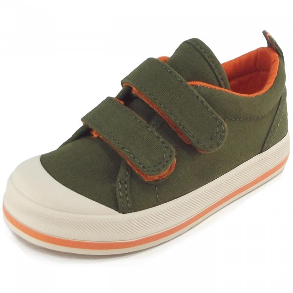 Keds Graham Kinder Sneaker oliv/orange (green/orange)