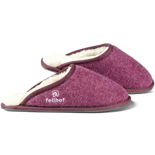 Fellhof Trendy Filz Women Lambskin Clogs Violett Melange