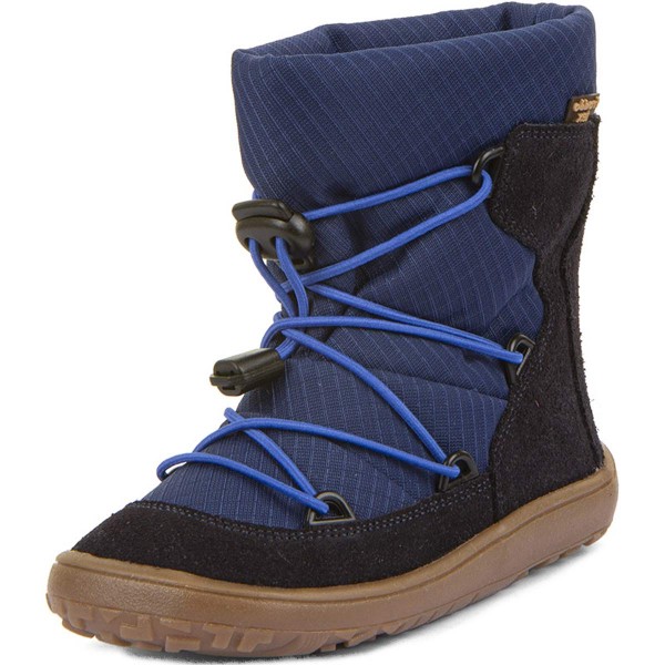 Froddo - FroddoTex Barefoot Track Wool - Kinder Wasserdichte Barfußstiefel mit Wollfutter - Dunkelblau (Dark Blue)