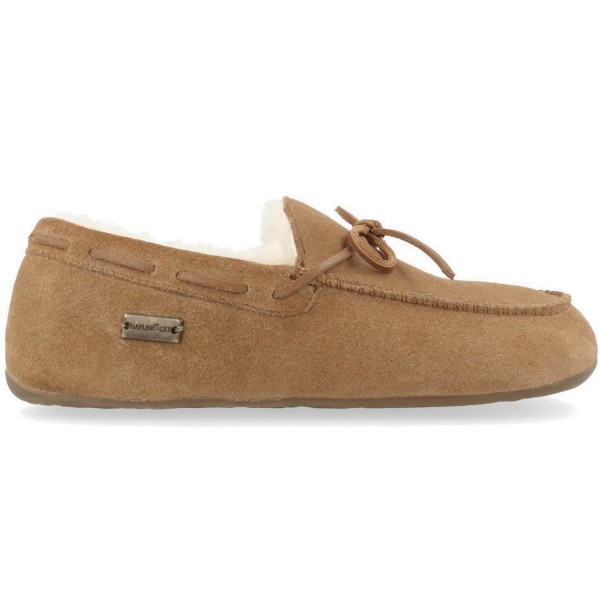 Haflinger - Yumah - Herren Lammfell-Mokassin mit Gummisohle - Chestnut