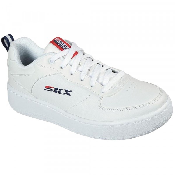 Skechers SKX Sport Court 92 Damen Vintage-Sneaker Weiß (White/Navy/Red)