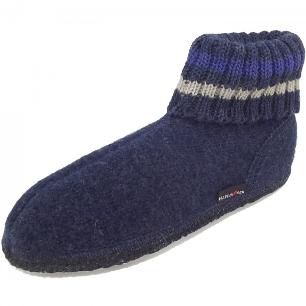 Haflinger Paul Unisex Hüttenschuhe Jeans